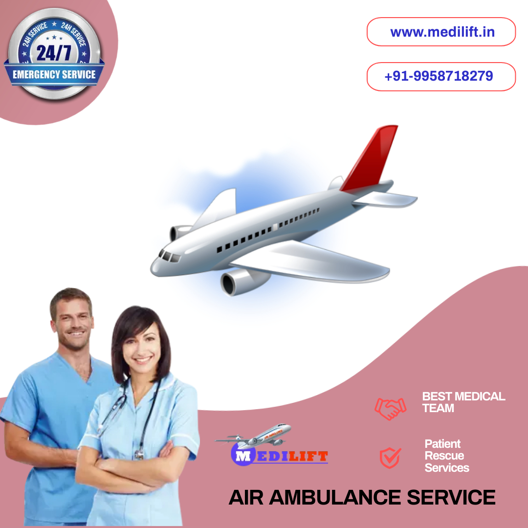 Highly Safe & Fast ICU Air Ambulance Available in Patna for Critical Transfer