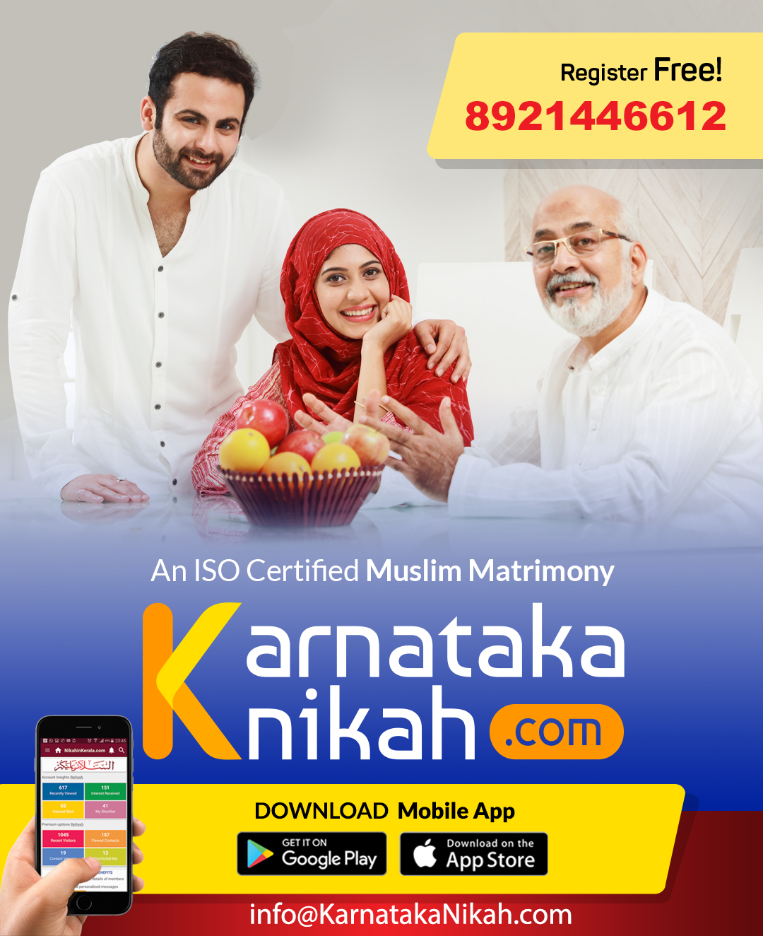 Free Muslim matrimonial website in Bangalore- Muslim Marriage site Bangalore- Karnataka Nikah