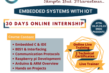 Online Offline | Embedded System Internship | Techvolt Software | Coimbatore