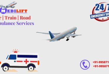 Finest ICU Air Ambulance Available in Ranchi by Medilift