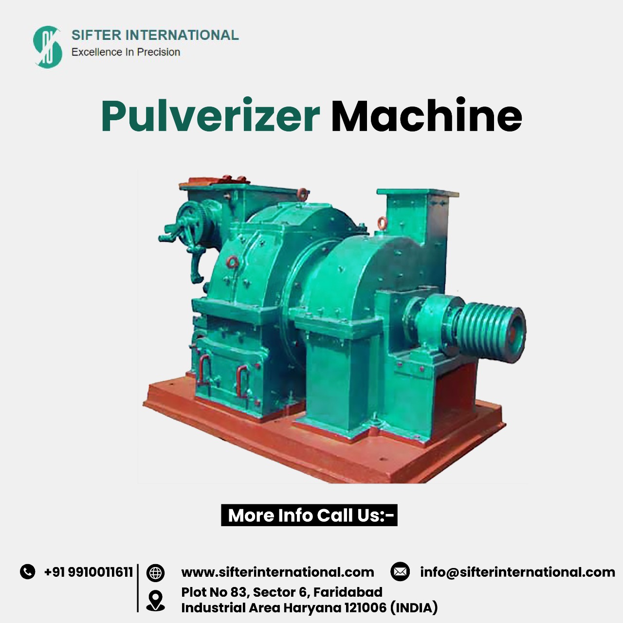 Best Pulverizer Machine Manufacturer and suppliers in India