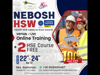 Enroll NEBOSH HSW Course in West Bengal !!
